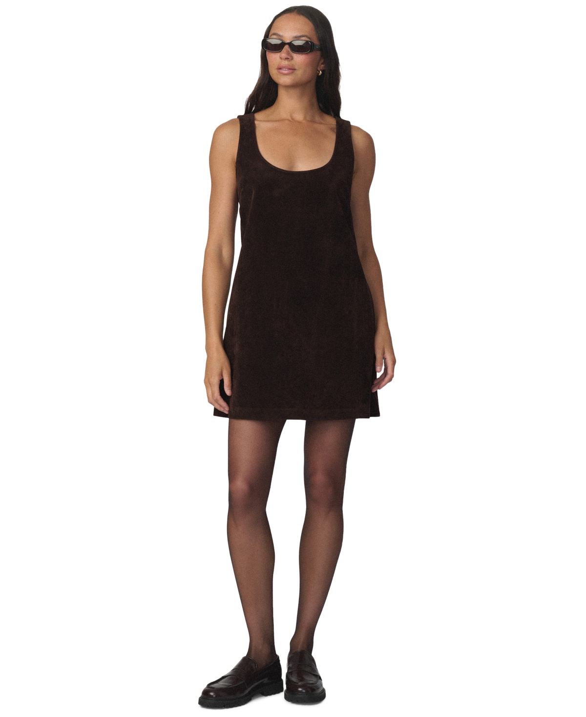 Joe’s Jeans Women’s Scoop Neck Sleeveless Mini Dress – Dark Chocolate Joe’s Jeans Women’s Scoop Neck Sleeveless Mini Dress – Dark Chocolate