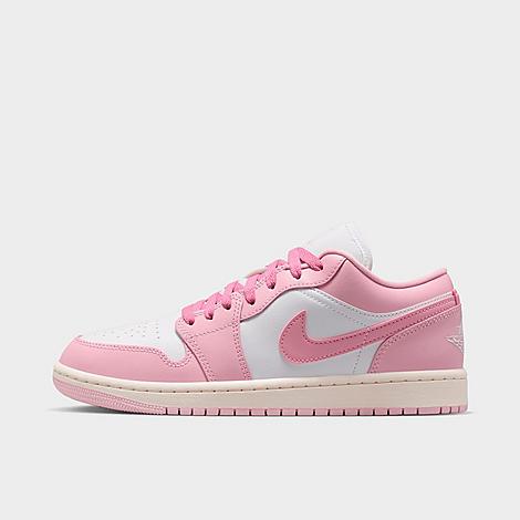 Jordan Women’s Air Retro 1 Low Casual Shoes in Iced Carmine/Elemental Pink/Sail Size: 5.0
