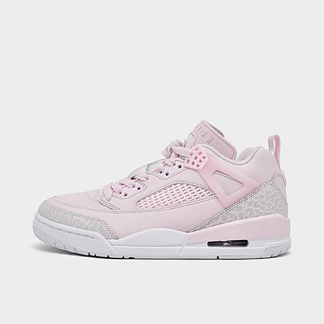Jordan Women’s Spizike Low Casual Shoes in Pearl Pink/Wolf Grey/White Size: 5.0