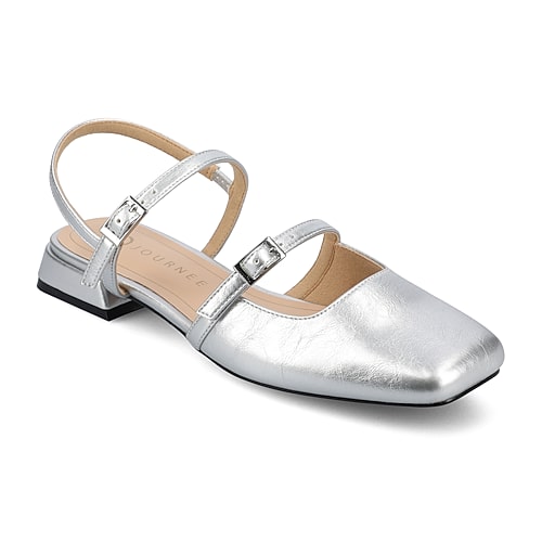 Journee Collection Gretchenn Womens Square Closed Toe Mary Jane Shoes, 6 1/2 Wide, Silver Journee Collection Gretchenn Womens Square Closed Toe Mary Jane Shoes, 6 1/2 Wide, Silver