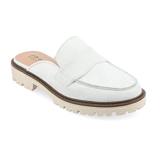 Journee Collection Miycah Womens Moc Closed Toe Slip-On Shoe, 7 1/2 Medium, Blue