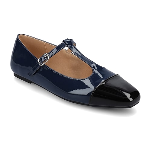 Journee Collection Theah Womens Cap Closed Toe Mary Jane Shoes, 6 1/2 Wide, Blue Journee Collection Theah Womens Cap Closed Toe Mary Jane Shoes, 6 1/2 Wide, Blue