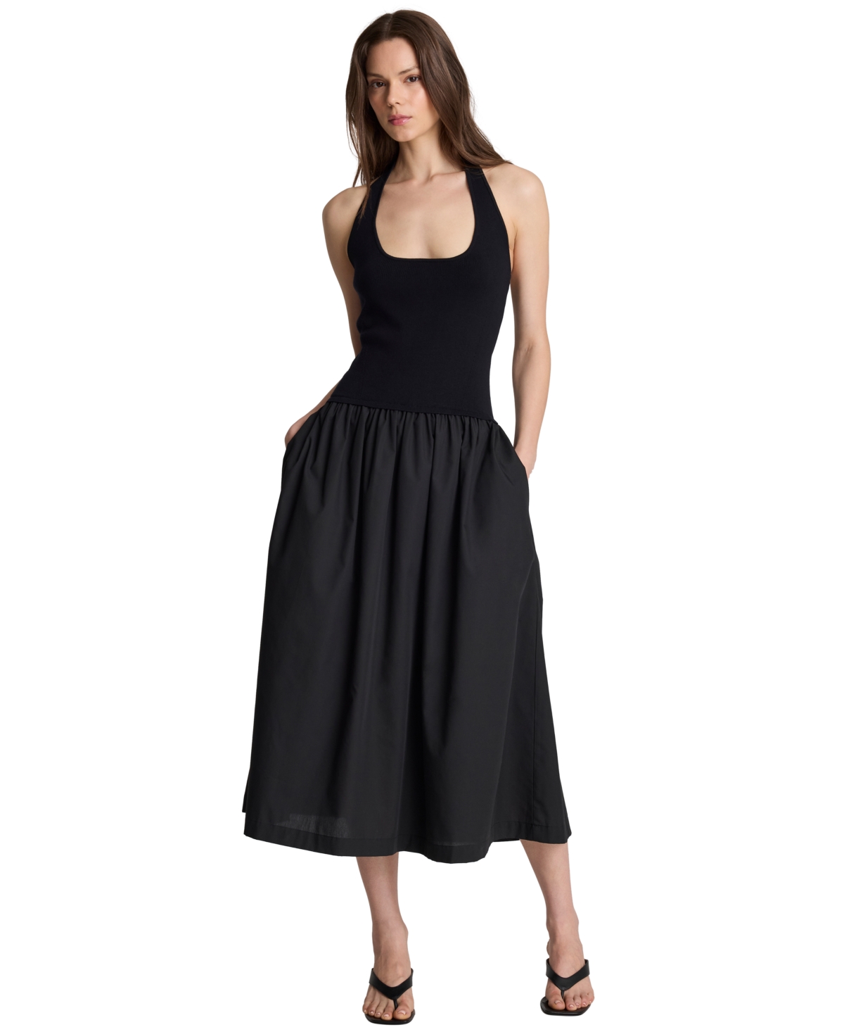 Kenneth Cole Women’s Halter Neck Dress – Black Kenneth Cole Women’s Halter Neck Dress – Black