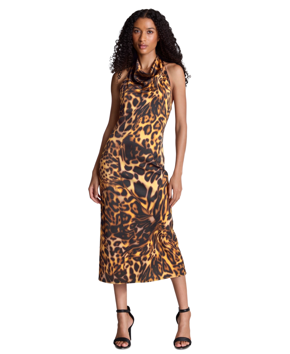 Kenneth Cole Women’s Printed Halter Neck Midi Dress – Solar Multi Kenneth Cole Women’s Printed Halter Neck Midi Dress – Solar Multi