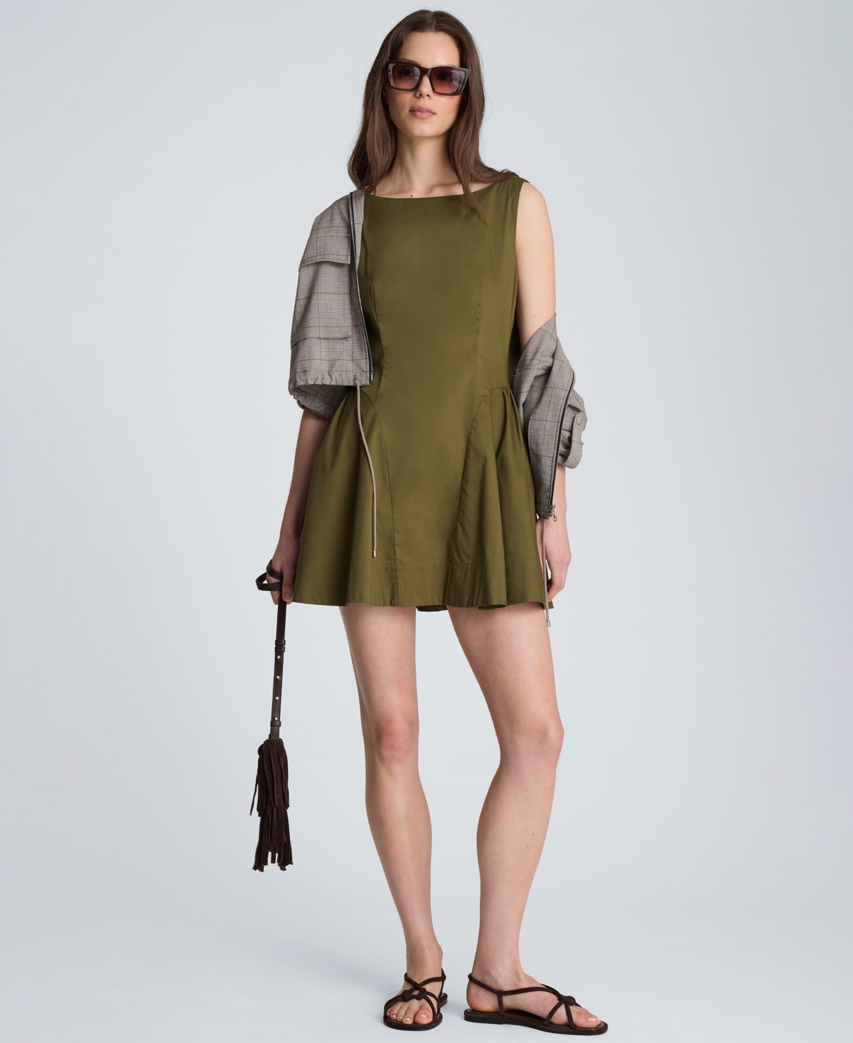 Kenneth Cole Women’s Sleeveless Boatneck Mini Dress – Breen Kenneth Cole Women’s Sleeveless Boatneck Mini Dress – Breen