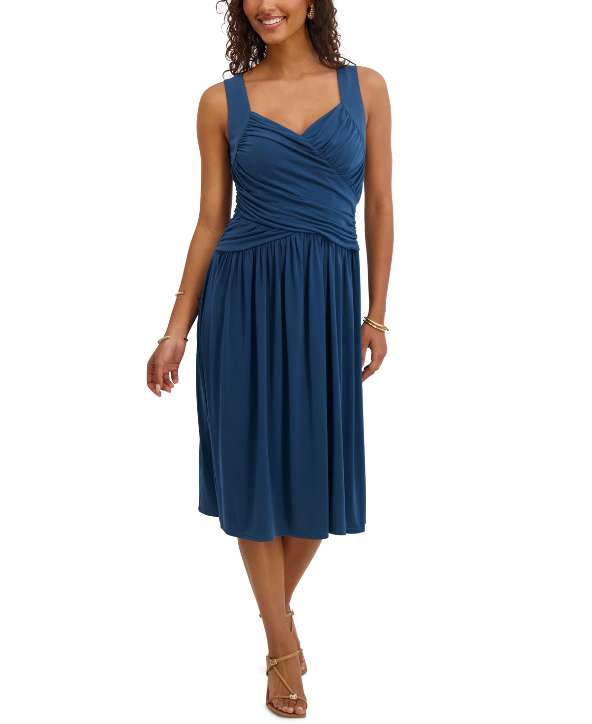 Kensie Women’s Sweetheart A-Line Dress – Teal Kensie Women’s Sweetheart A-Line Dress – Teal