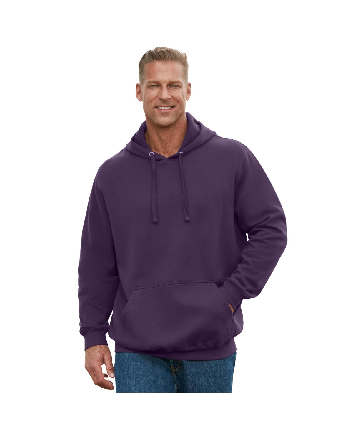 KingSize Big & Tall Fleece Pullover Hoodie – Blackberry