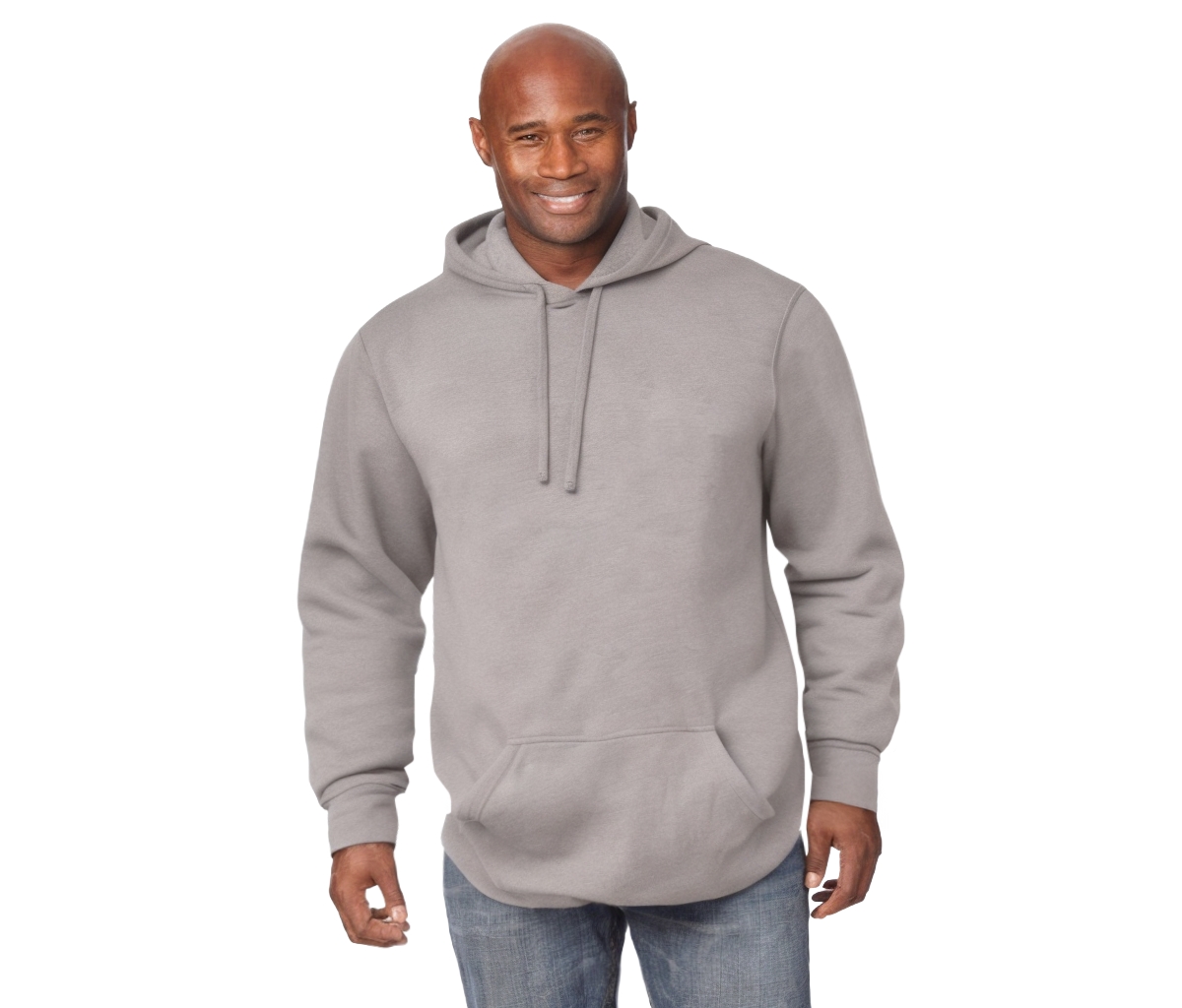 KingSize Big & Tall Fleece Pullover Hoodie – Grey