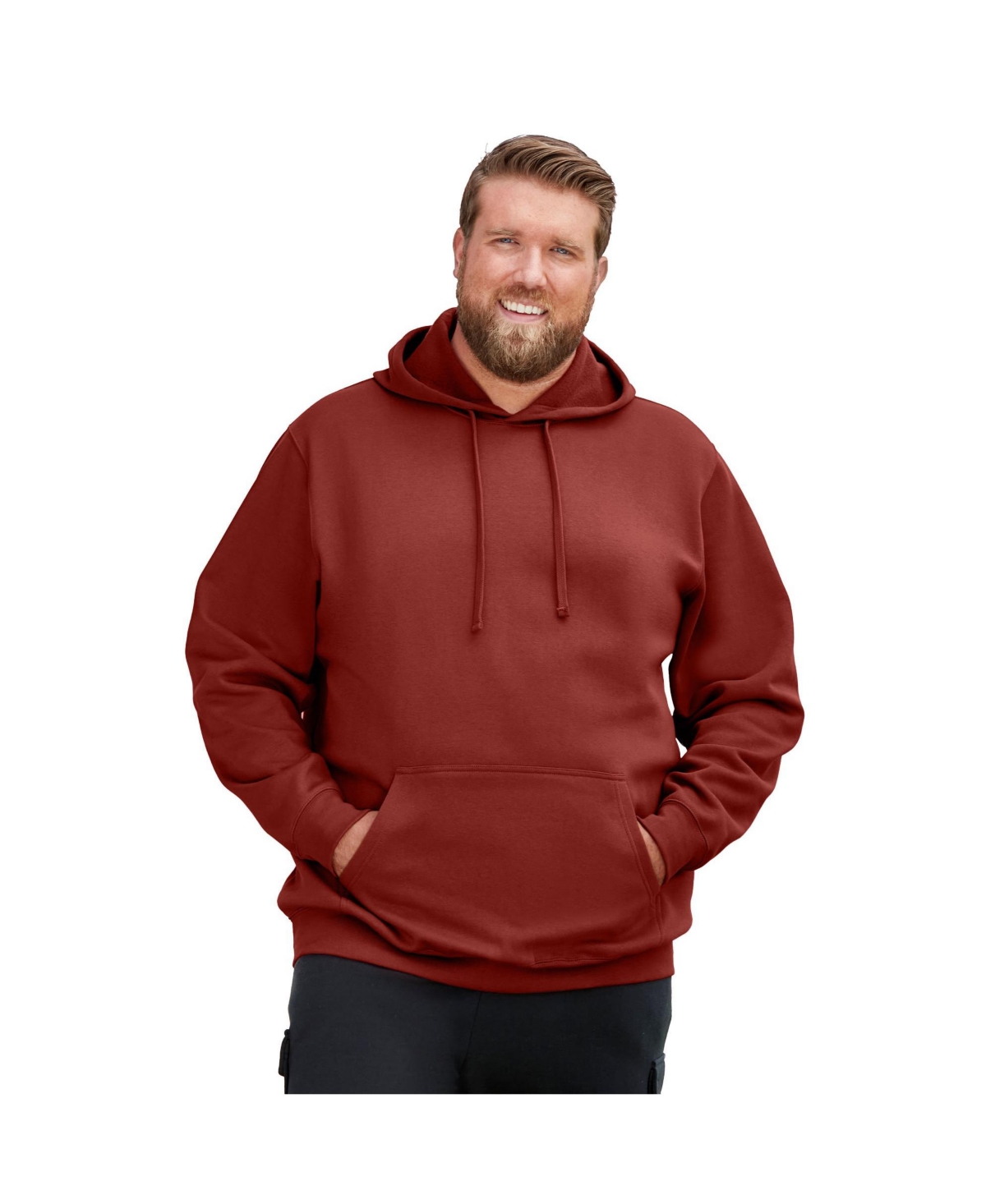 KingSize Big & Tall Fleece Pullover Hoodie – Mountain red