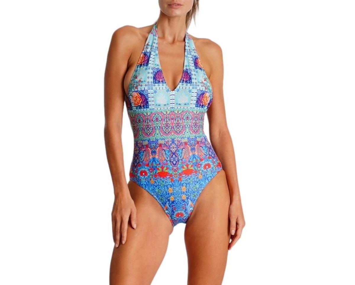 La Moda Clothing Women’s Wrap One Piece Swimsuit- Rossie La Moda Clothing Women’s Wrap One Piece Swimsuit- Rossie
