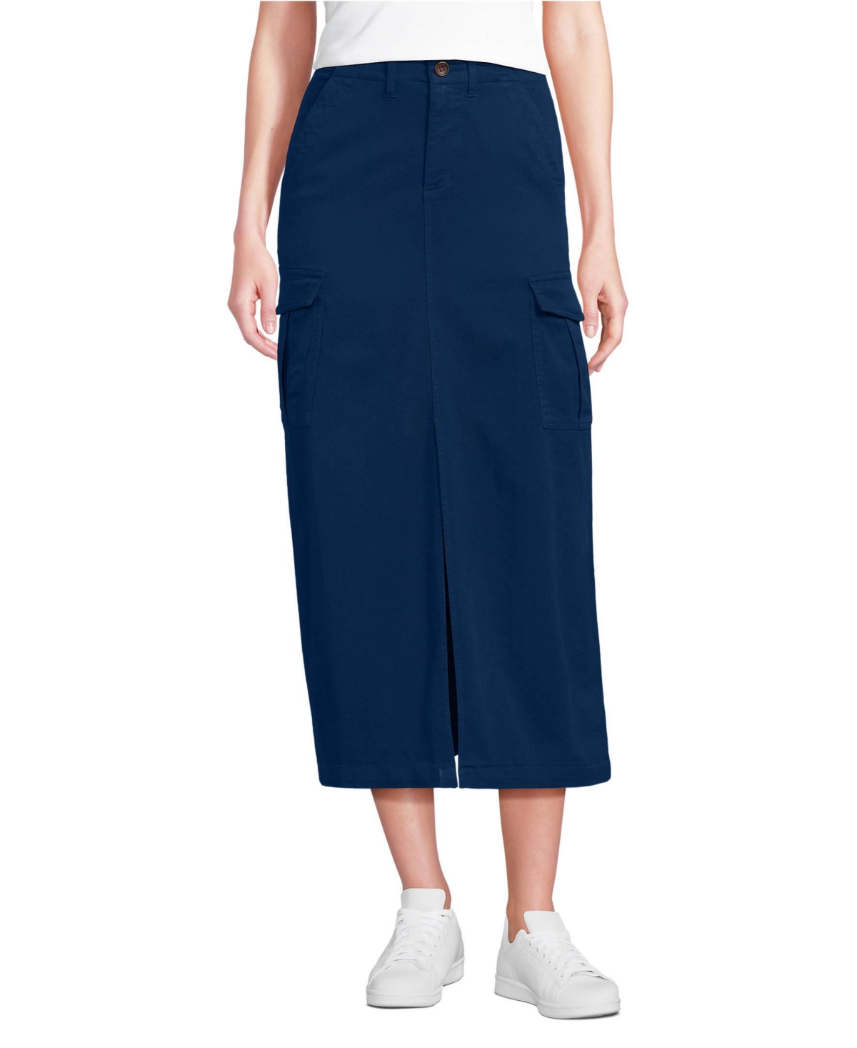 Lands’ End Women’s Cool Fade Cargo Maxi Skirt – Deep sea navy Lands’ End Women’s Cool Fade Cargo Maxi Skirt – Deep sea navy