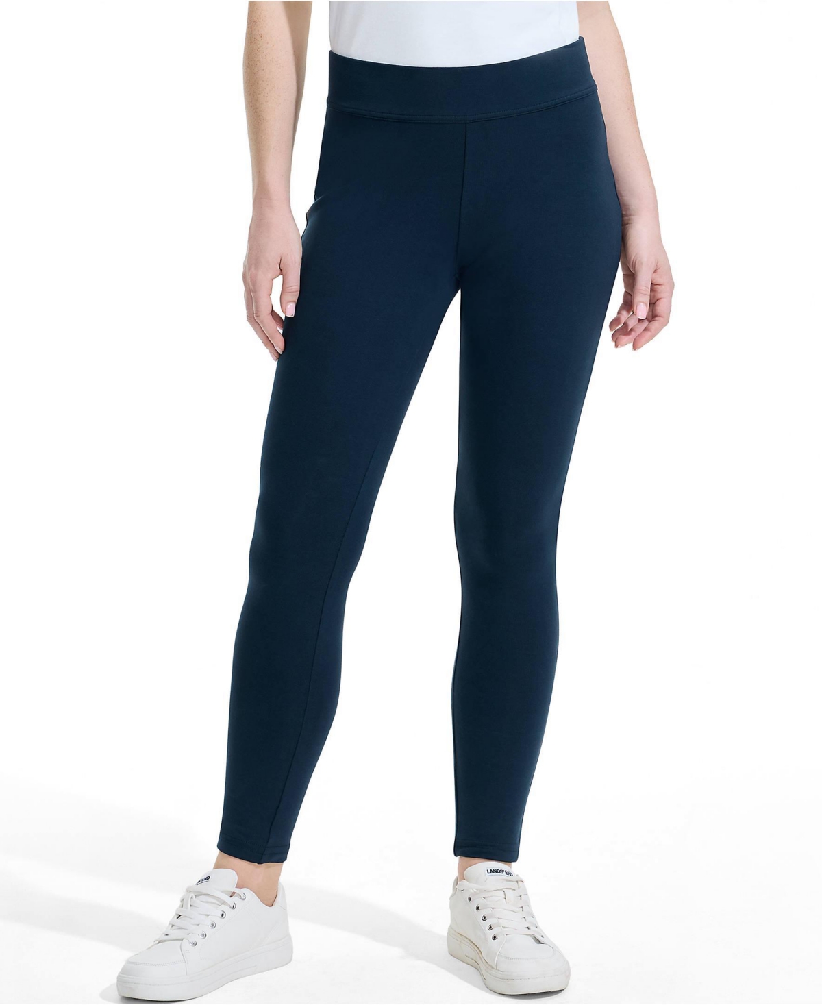 Lands’ End Women’s Petite Starfish Mid Rise Knit Leggings – Radiant navy Lands’ End Women’s Petite Starfish Mid Rise Knit Leggings – Radiant navy