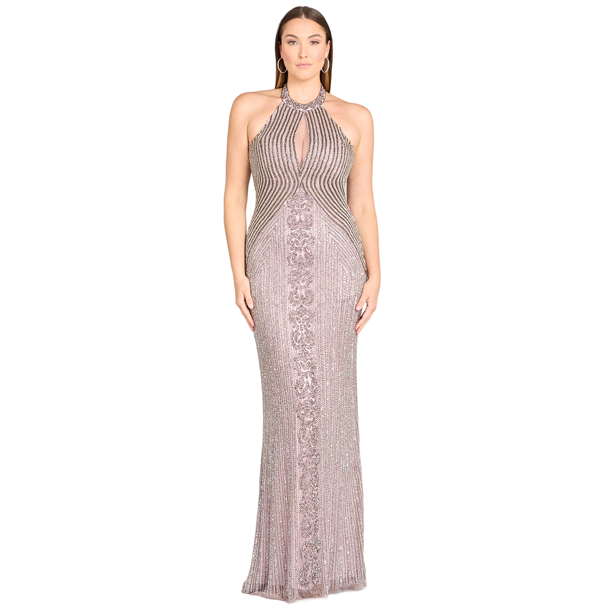Lara Women’s Halter Neck Dress with Keyhole – Lilac Lara Women’s Halter Neck Dress with Keyhole – Lilac