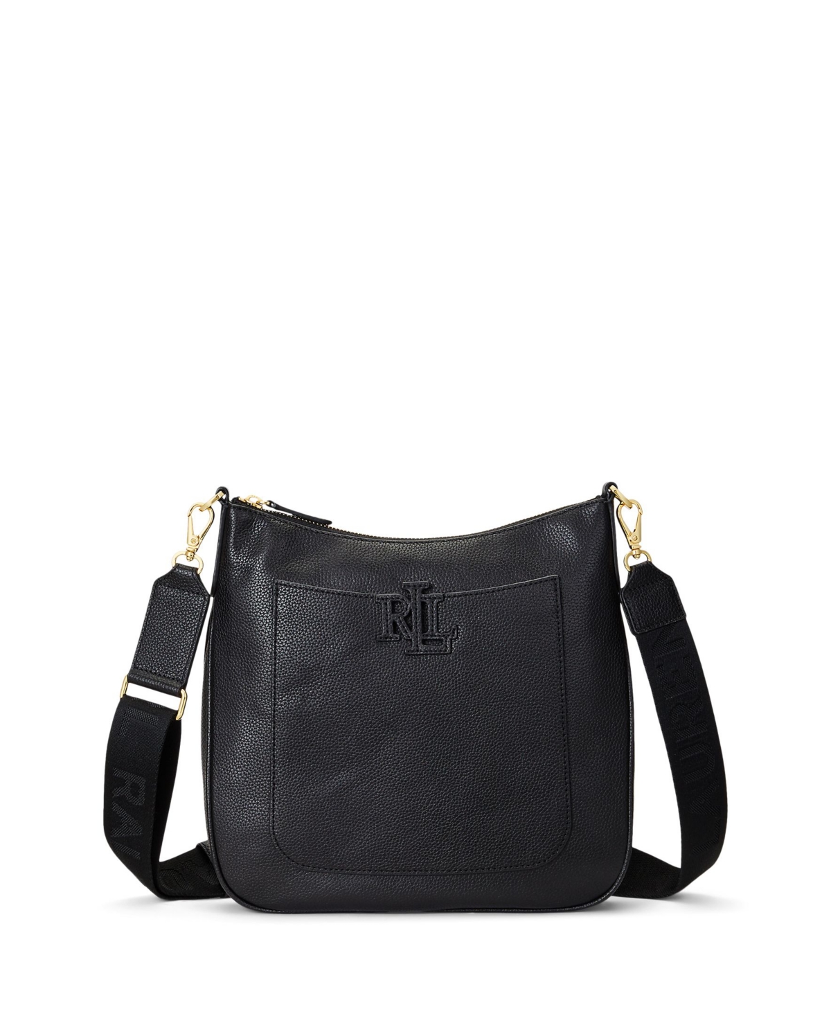 Lauren Ralph Lauren Cameryn Pebbled Leather Small Crossbody – Black Lauren Ralph Lauren Cameryn Pebbled Leather Small Crossbody – Black