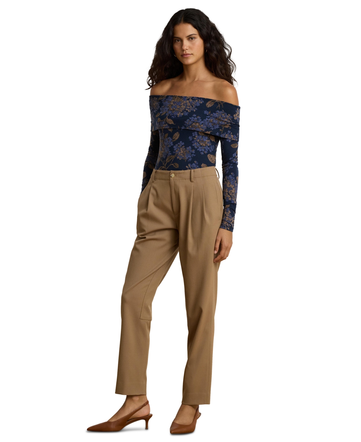 Lauren Ralph Lauren Women’s High-Rise Bi-Stretch Twill Jodhpur Pants – Lauren Camel