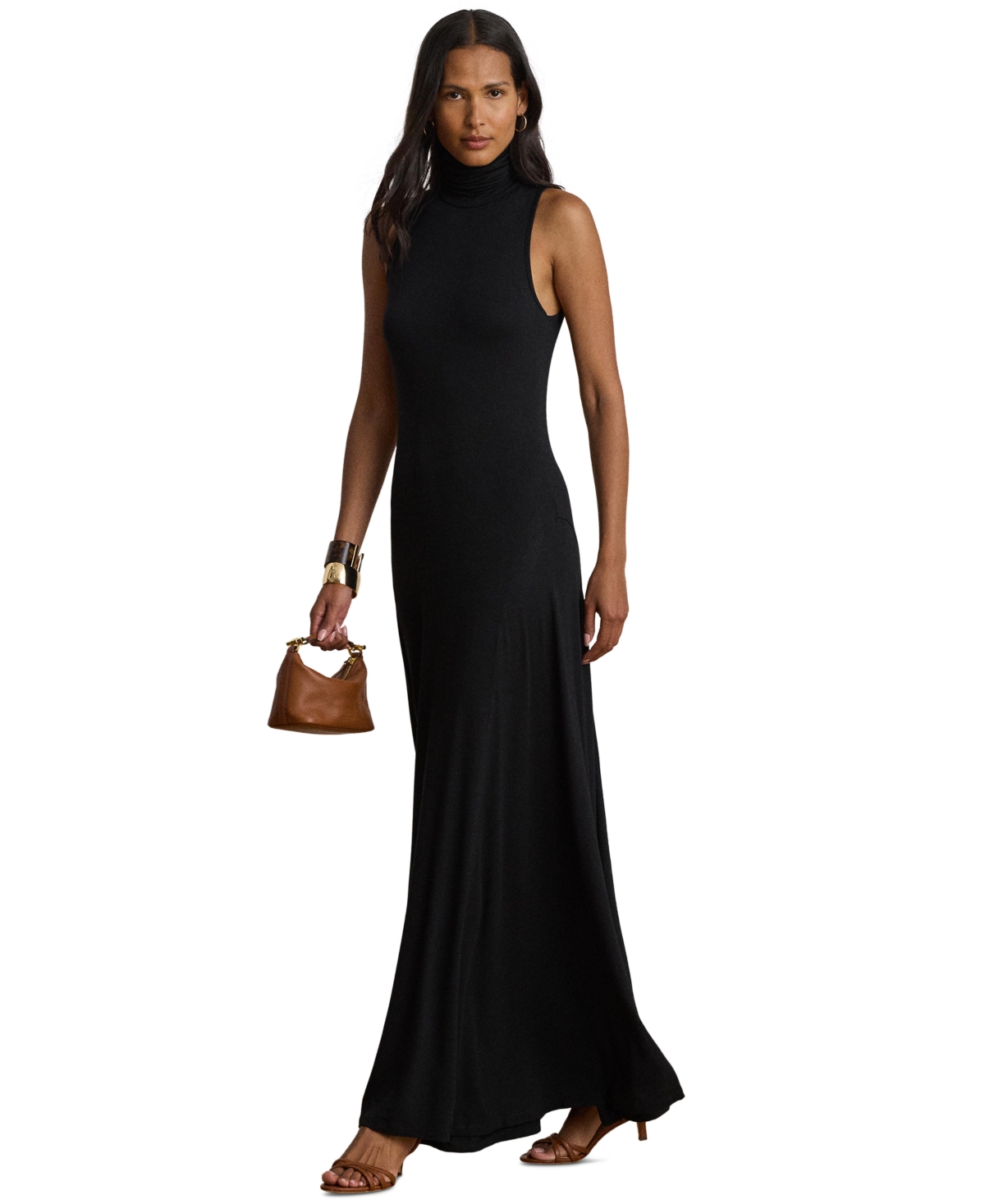 Lauren Ralph Lauren Women’s Sleeveless Turtleneck Maxi Dress – Black Lauren Ralph Lauren Women’s Sleeveless Turtleneck Maxi Dress – Black
