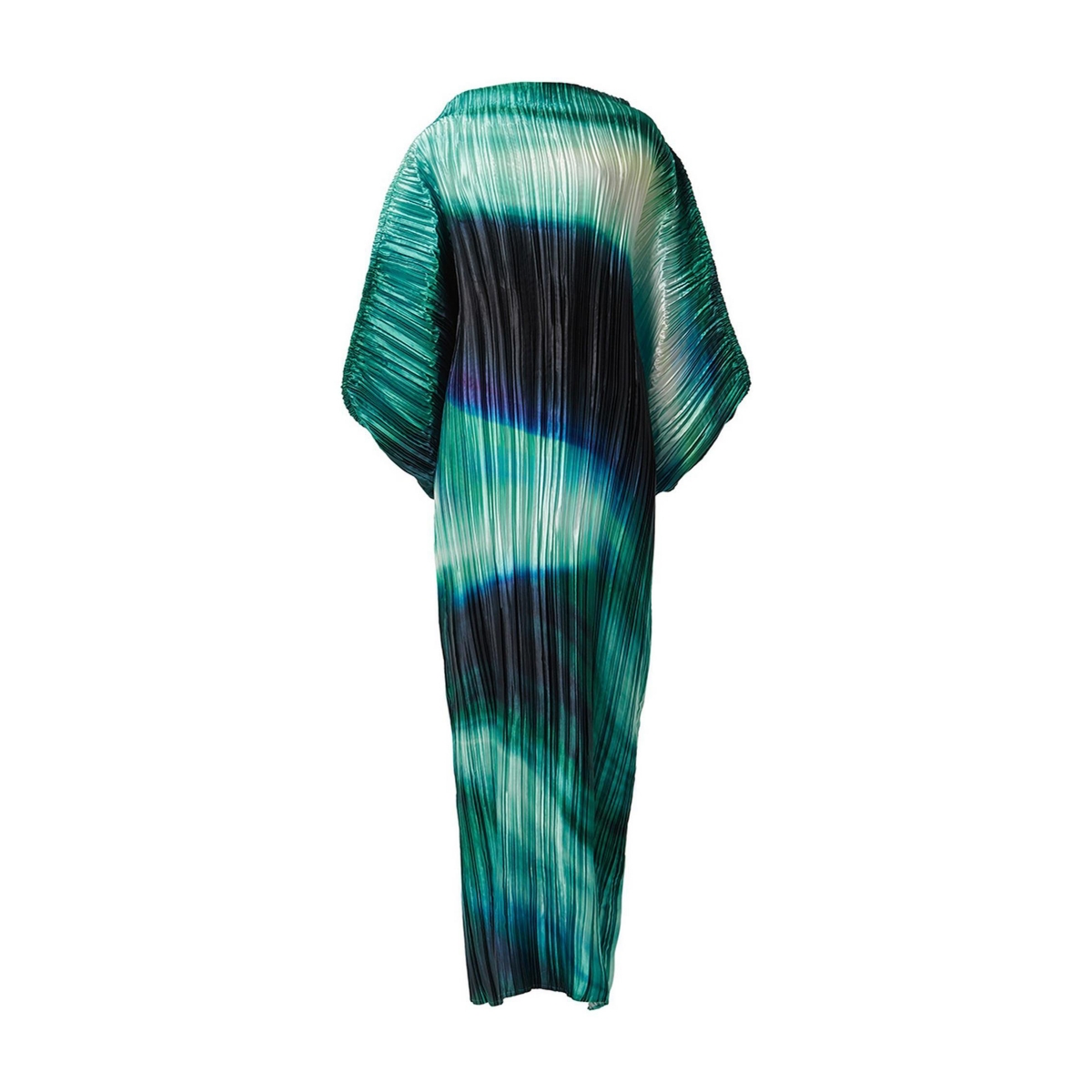 Leem Women’s Printed Plisse Batwing Dress – Green Leem Women’s Printed Plisse Batwing Dress – Green