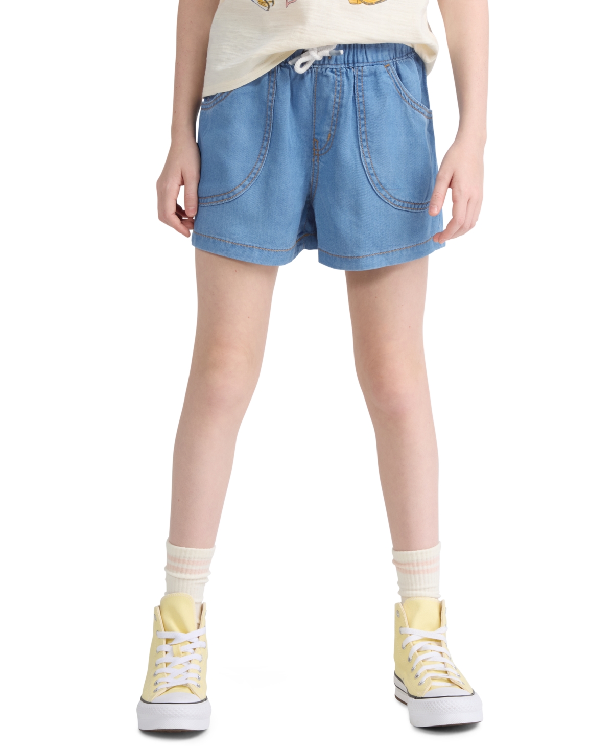 Levi’s Girls’ 7-16 Denim Parachute Shorts – Splash Zone Levi’s Girls’ 7-16 Denim Parachute Shorts – Splash Zone