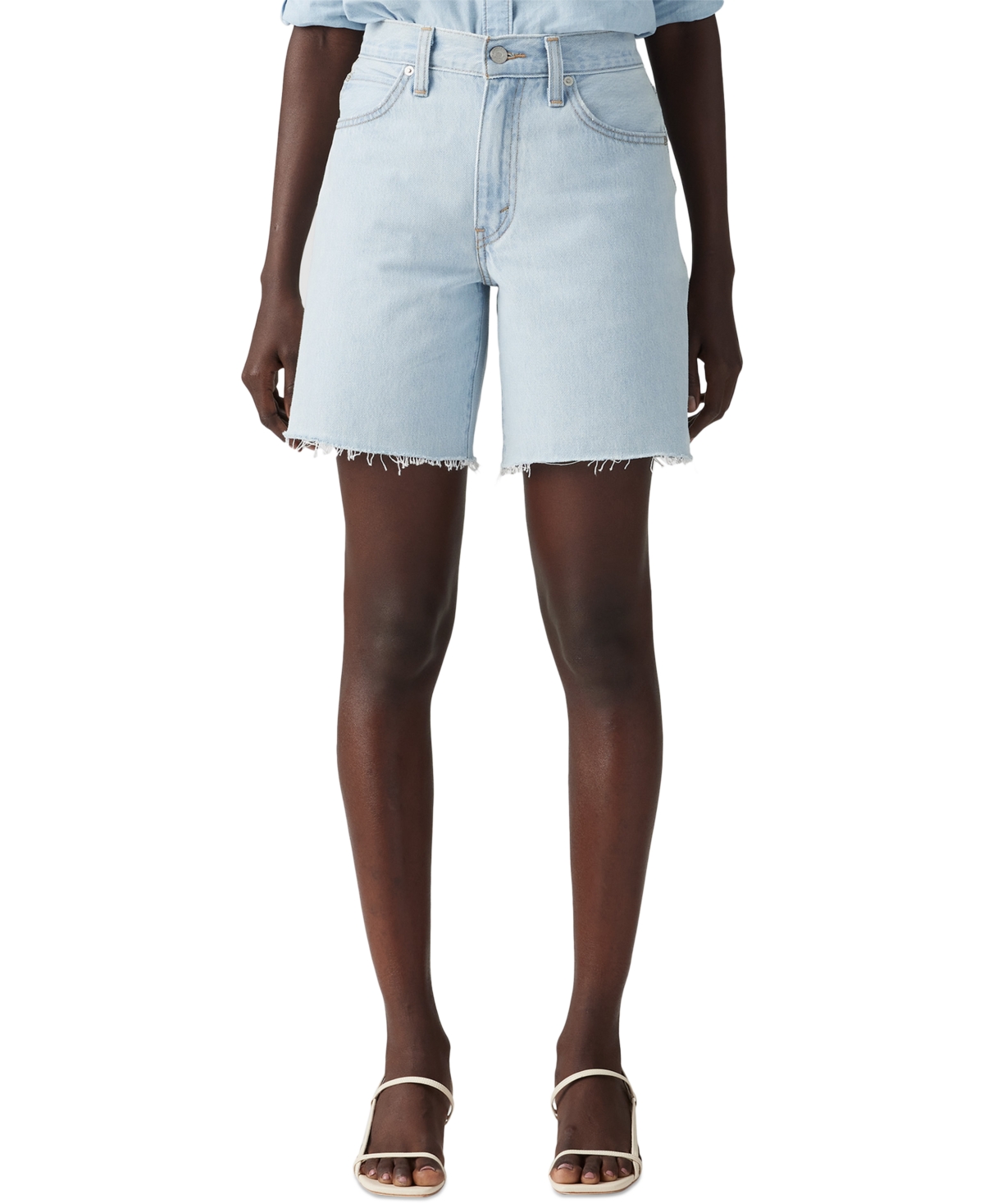 Levi’s Women’s Mid-Rise ’94 Baggy Denim Shorts – Mister Twister Cut Hem Levi’s Women’s Mid-Rise ’94 Baggy Denim Shorts – Mister Twister Cut Hem