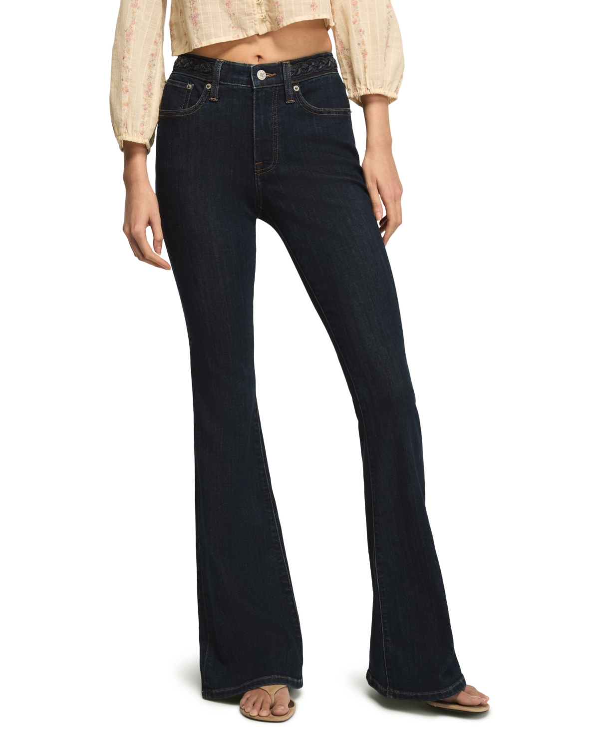 Lucky Brand Women’s Stevie High-Rise Flare Jeans – Dixie Darling Wash