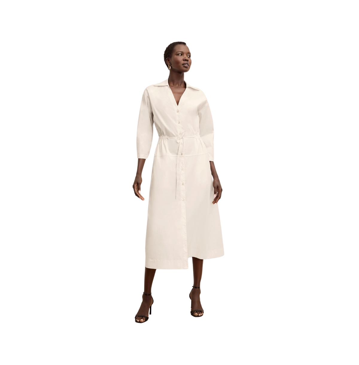 M.m.LaFleur Women’s Boden Al Fresco Dress – Cotton Poplin – Eggshell M.m.LaFleur Women’s Boden Al Fresco Dress – Cotton Poplin – Eggshell
