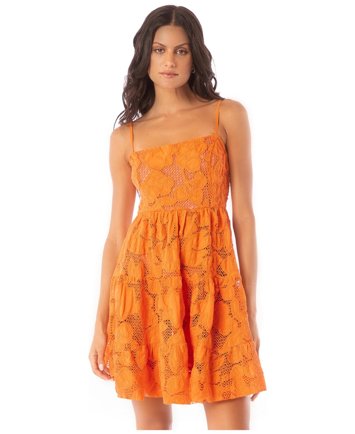 Maaji Women’s Garden Emily Dress – Bright orange