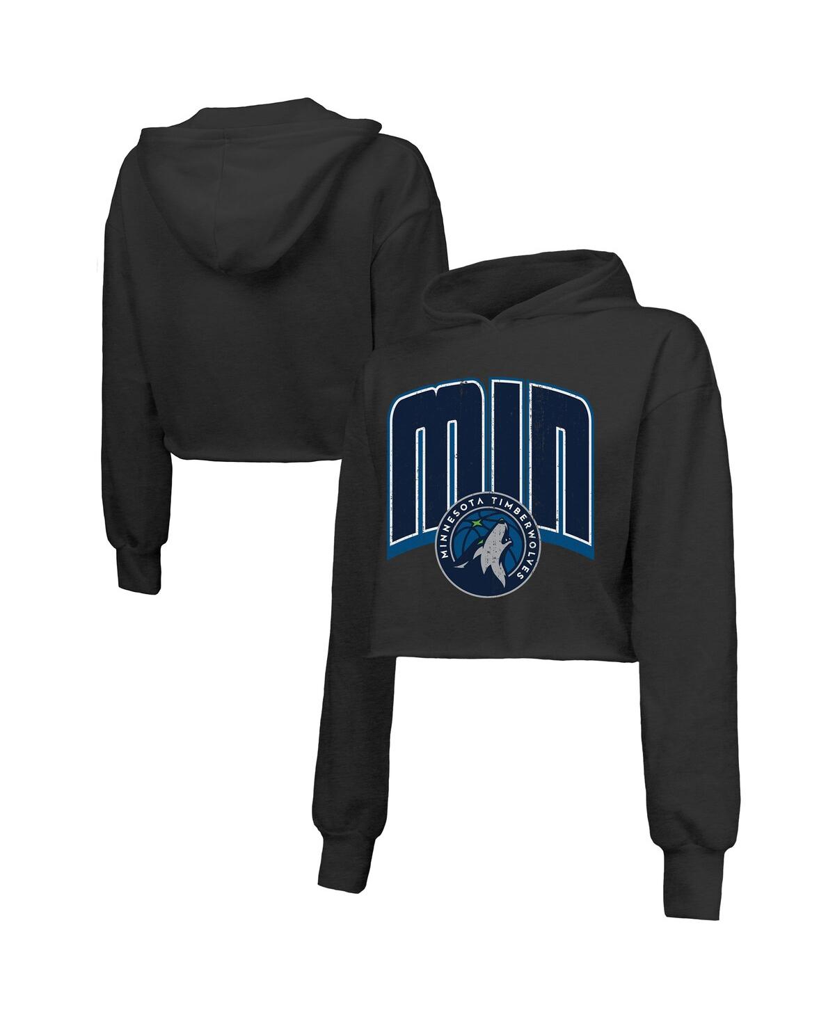 Majestic Women’s Black Minnesota Timberwolves Tri-Blend Cropped Pullover Hoodie – Black Majestic Women’s Black Minnesota Timberwolves Tri-Blend Cropped Pullover Hoodie – Black