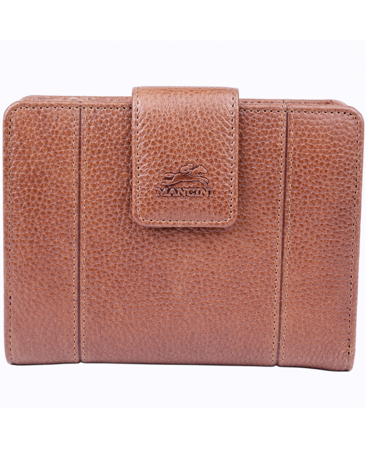 Mancini Fifth Avenue Rfid Secure Zipper Clutch – Camel Mancini Fifth Avenue Rfid Secure Zipper Clutch – Camel