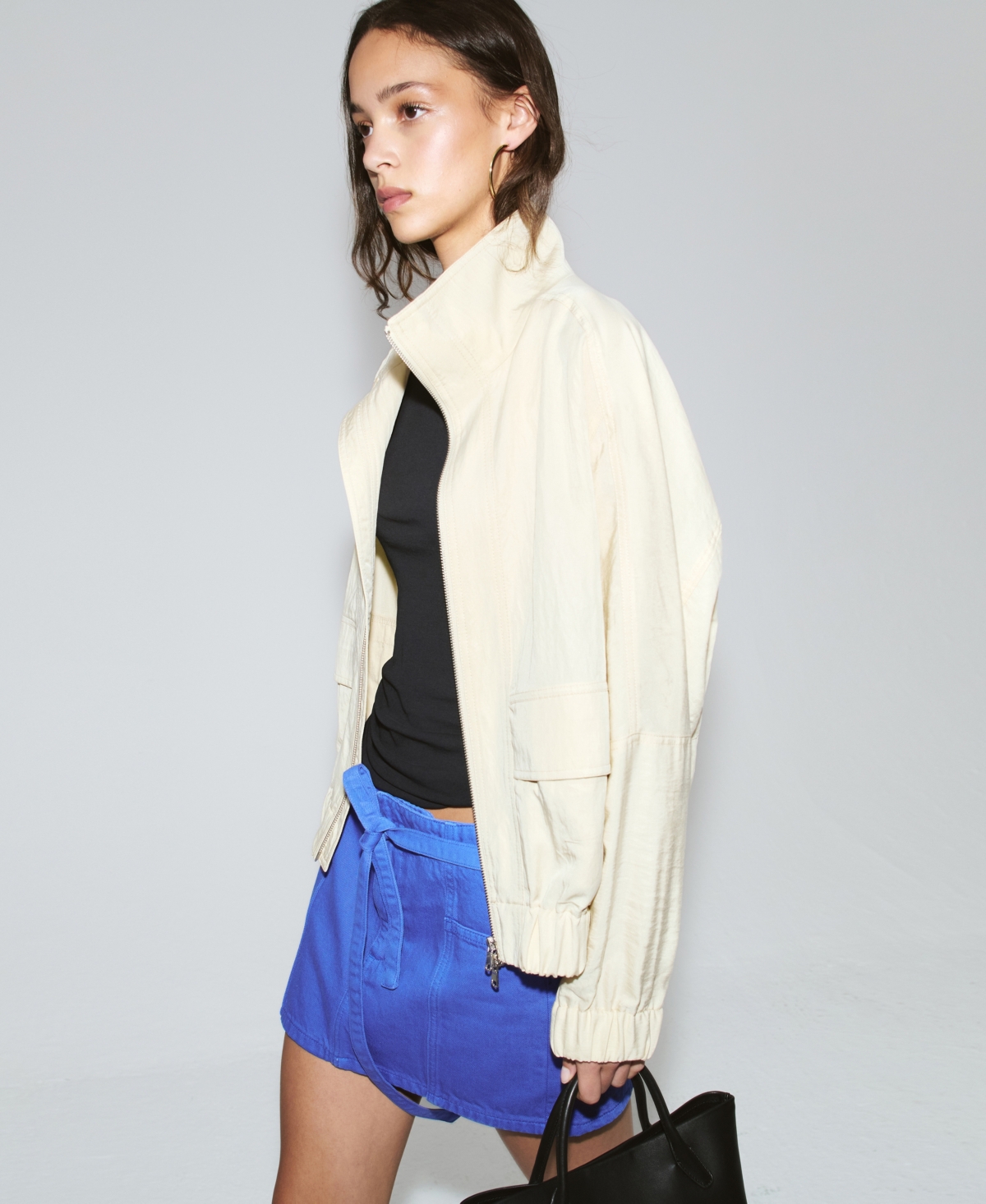Mango Women’s Belt Denim Skirt – Blue Mango Women’s Belt Denim Skirt – Blue