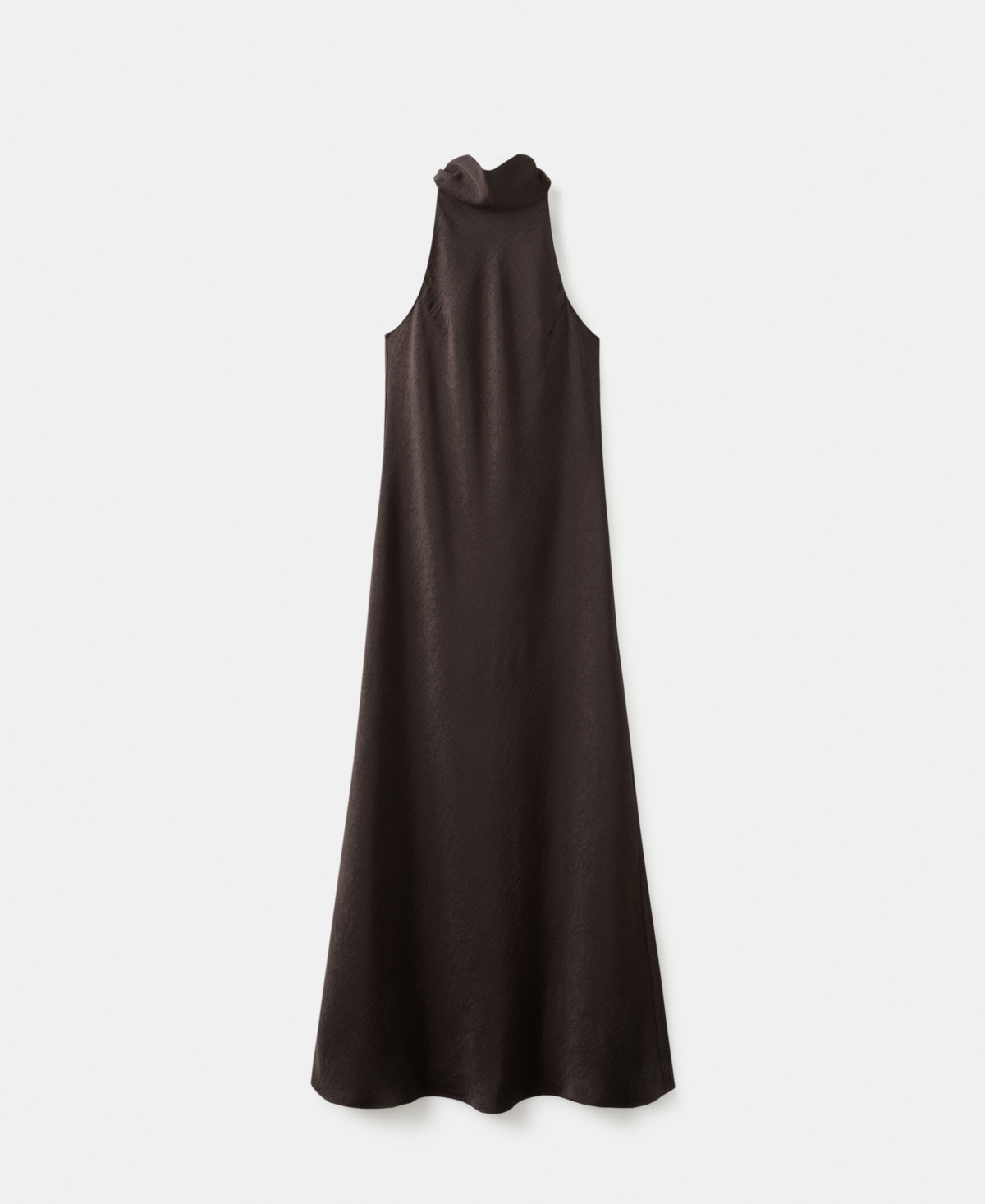 Mango Women’s Creased Effect Satin Dress – Chocolate Mango Women’s Creased Effect Satin Dress – Chocolate