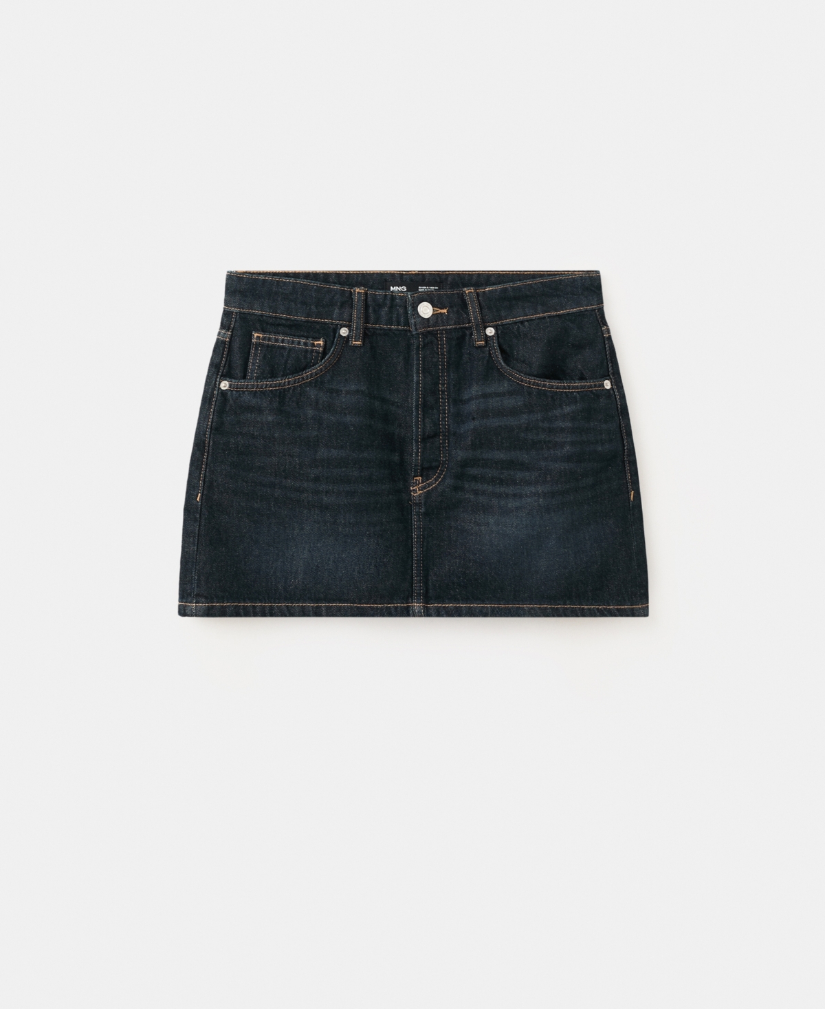 Mango Women’s Low-Rise Denim Mini Skirt – Dark Blue Mango Women’s Low-Rise Denim Mini Skirt – Dark Blue
