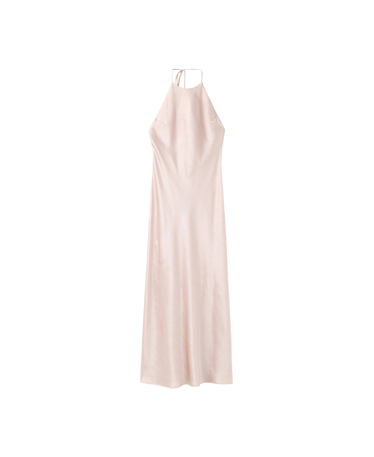 Mango Women’s Satin Halter Dress – Pink
