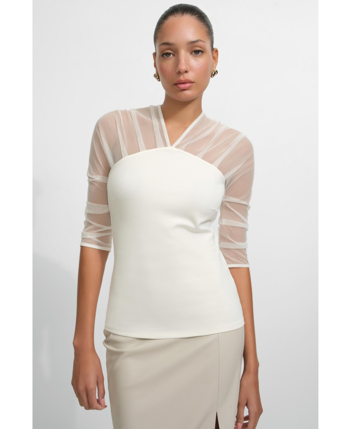 Marcella Women’s Reva Top – Off white