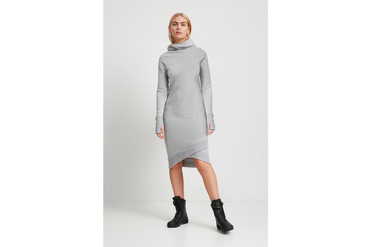 Marcella Women’s Walker Sweatshirt Dress – Melange grey Marcella Women’s Walker Sweatshirt Dress – Melange grey