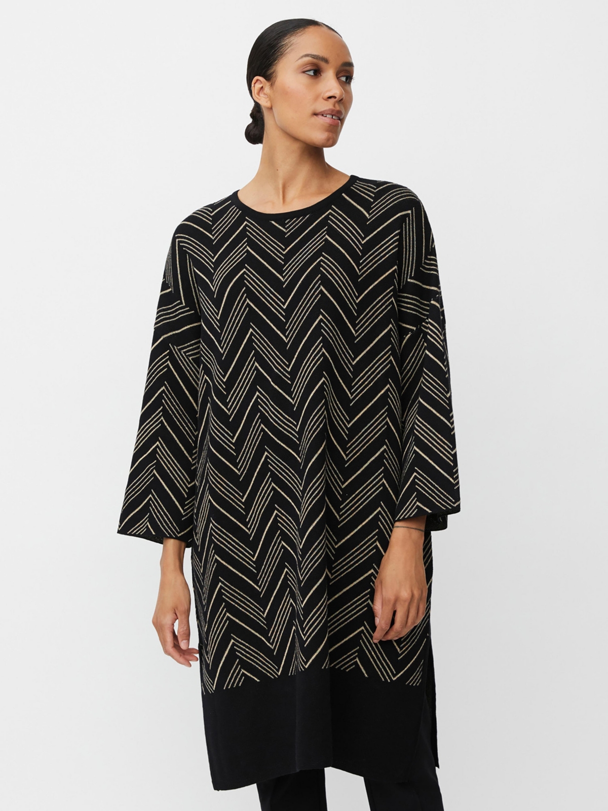 Masai Copenhagen Women’s MaNuska3/4 Sleeve Loose Fit Midi Dress – Black Masai Copenhagen Women’s MaNuska3/4 Sleeve Loose Fit Midi Dress – Black