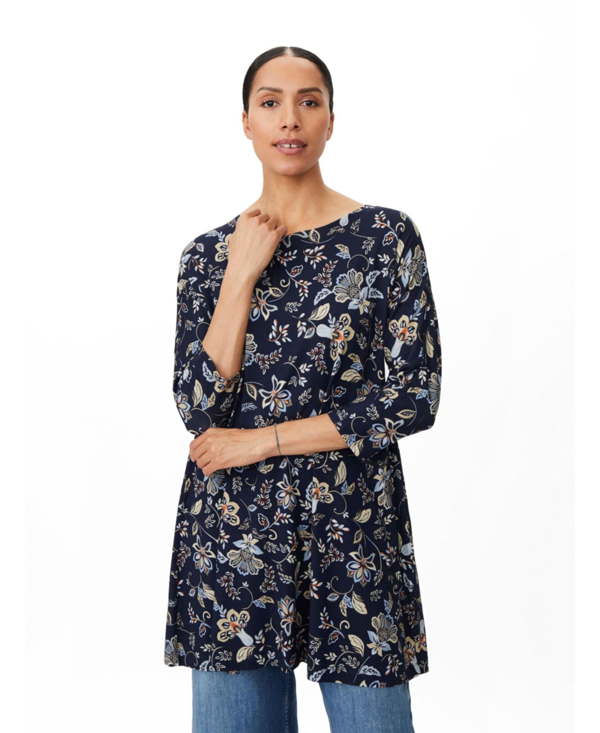 Masai Copenhagen Women’s Magertine 3/4 Sleeve Round Neck Tunic – Dress blue Masai Copenhagen Women’s Magertine 3/4 Sleeve Round Neck Tunic – Dress blue