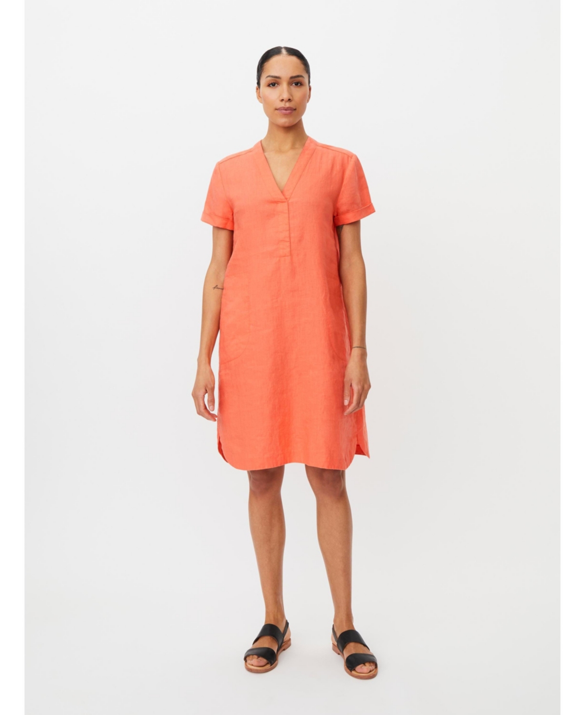 Masai Copenhagen Women’s Manareela Linen V-Neck Tunic Dress – Camellia Masai Copenhagen Women’s Manareela Linen V-Neck Tunic Dress – Camellia