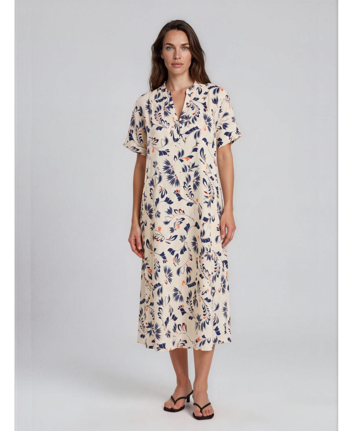 Masai Copenhagen Women’s Manirevia Soft Linen Midi Dress – Medieval blue Masai Copenhagen Women’s Manirevia Soft Linen Midi Dress – Medieval blue