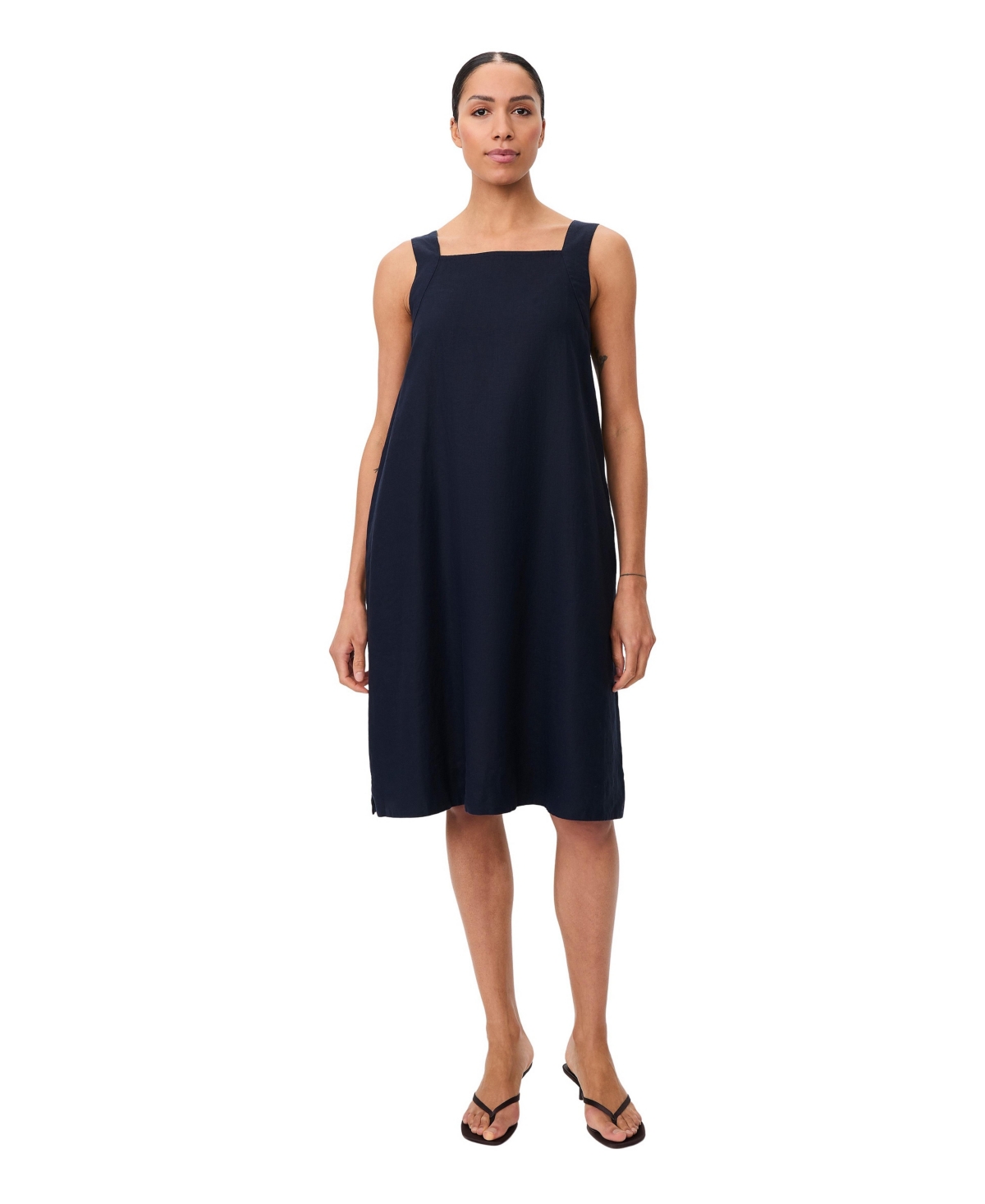Masai Copenhagen Women’s Manoriane Linen Midi Dress – Navy Masai Copenhagen Women’s Manoriane Linen Midi Dress – Navy
