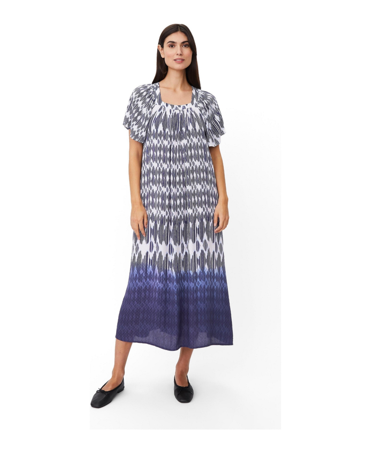 Masai Copenhagen women’s Square Neck Midi Dress – Medieval blue