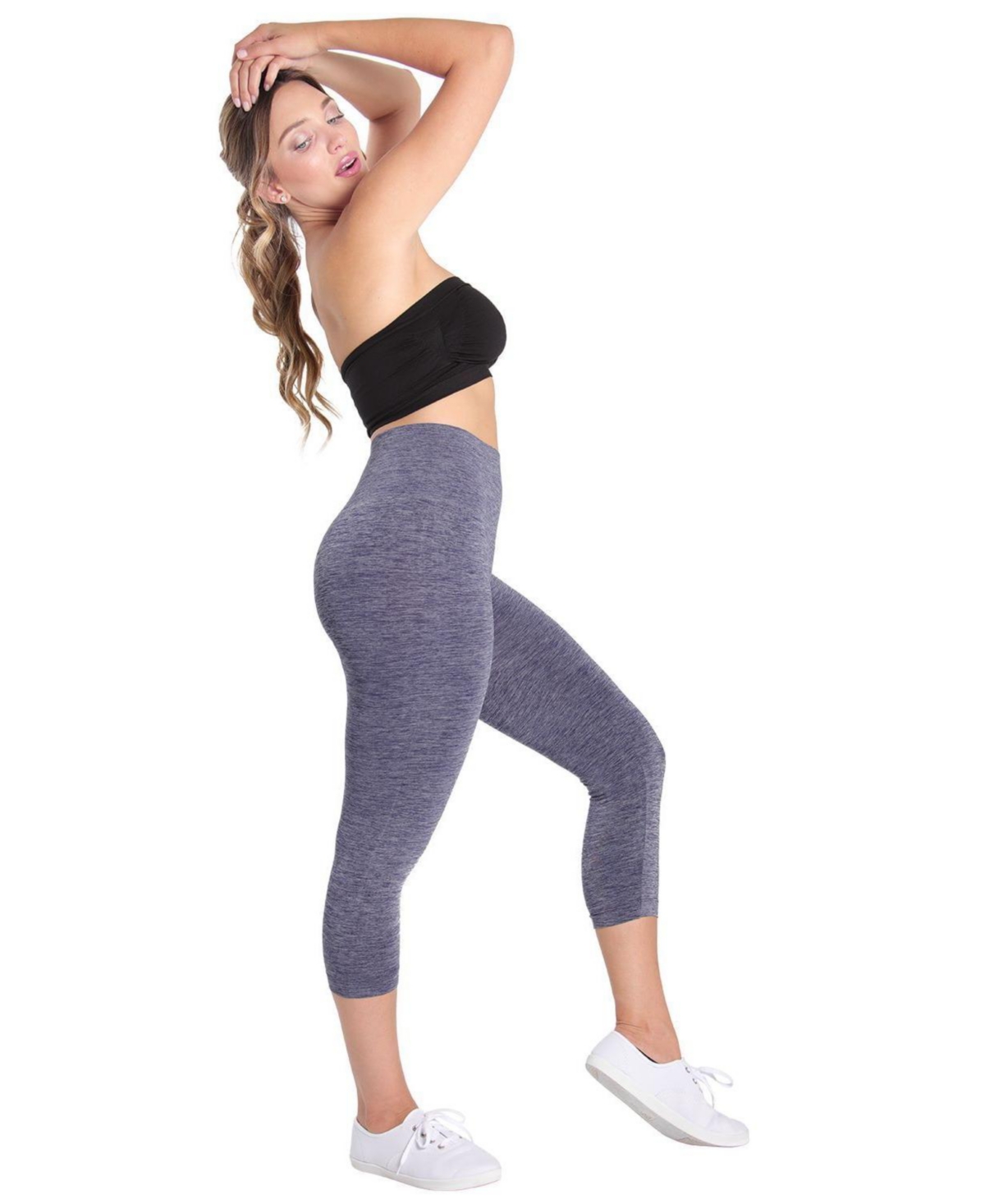 MeMoi Women’s High-Waist Control Seamless Shapewear Leggings – Peacoat spacedye MeMoi Women’s High-Waist Control Seamless Shapewear Leggings – Peacoat spacedye