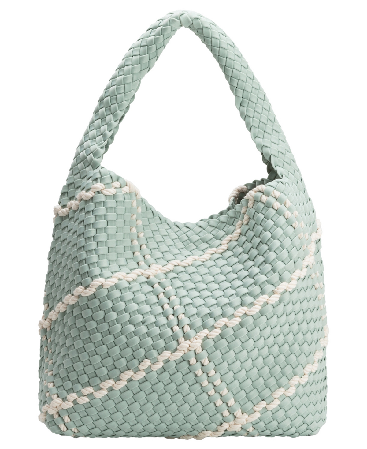 Melie Bianco Johanna Nylon Large Shoulder Handbag – Seafoam Melie Bianco Johanna Nylon Large Shoulder Handbag – Seafoam