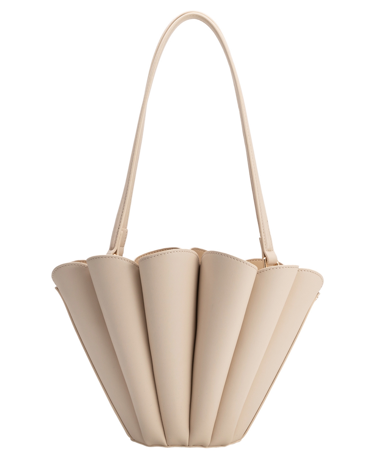 Melie Bianco Shellie Medium Shoulder Handbag – Bone Melie Bianco Shellie Medium Shoulder Handbag – Bone