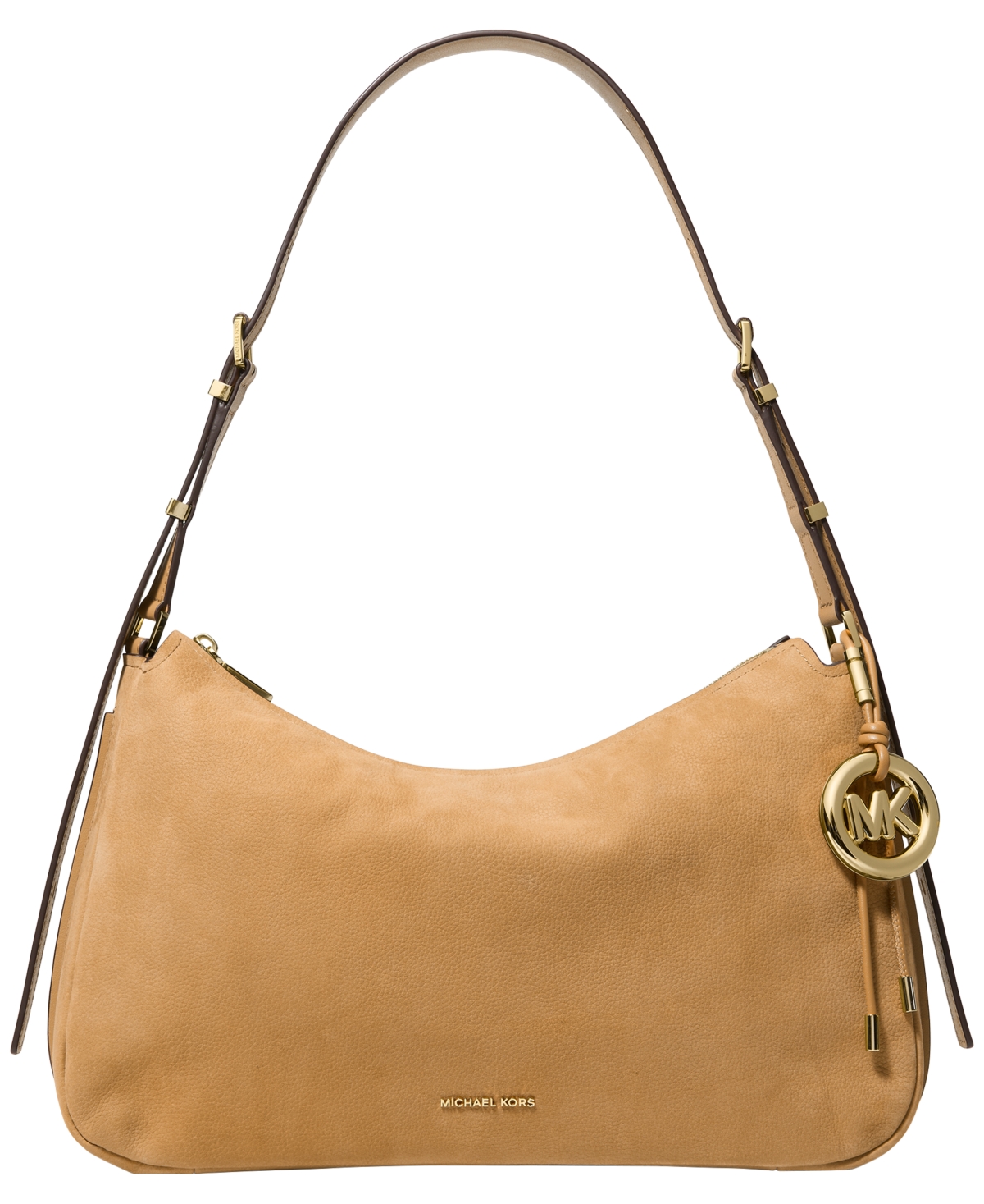 Michael Kors Nolita Medium Nubuck Convertible Shoulder Bag – Burnt Khaki Michael Kors Nolita Medium Nubuck Convertible Shoulder Bag – Burnt Khaki