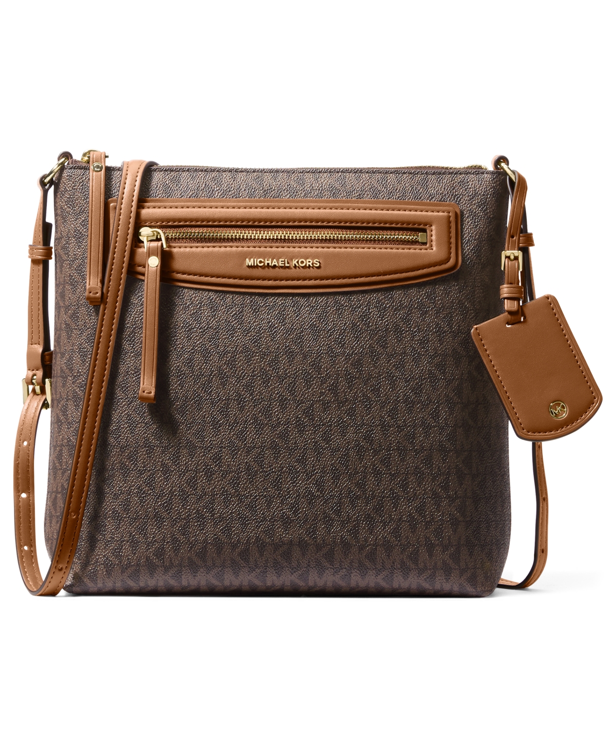 Michael Michael Kors Jet Set Travel North South Crossbody Bag – Brown/Acorn Michael Michael Kors Jet Set Travel North South Crossbody Bag – Brown/Acorn
