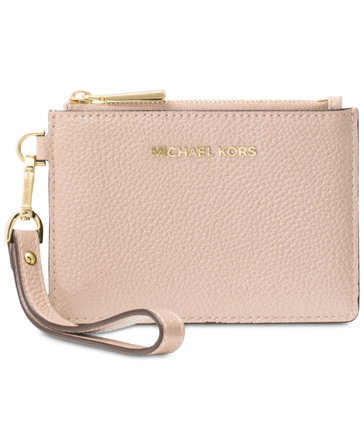 Michael Michael Kors Leather Jet Set Small Coin Purse – Soft Pink/Gold