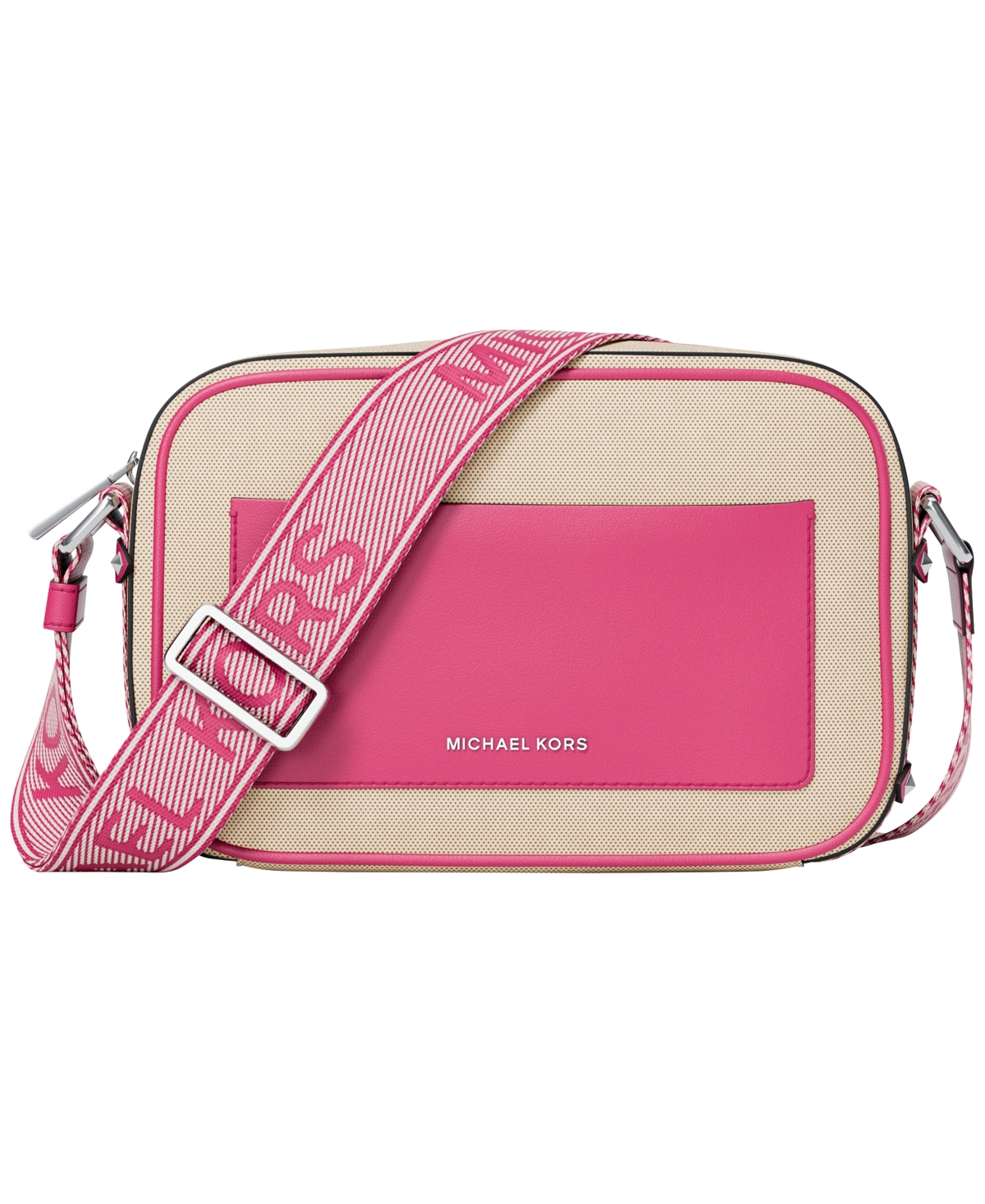 Michael Michael Kors Maeve Small East West Pocket Crossbody – Raspberry Michael Michael Kors Maeve Small East West Pocket Crossbody – Raspberry