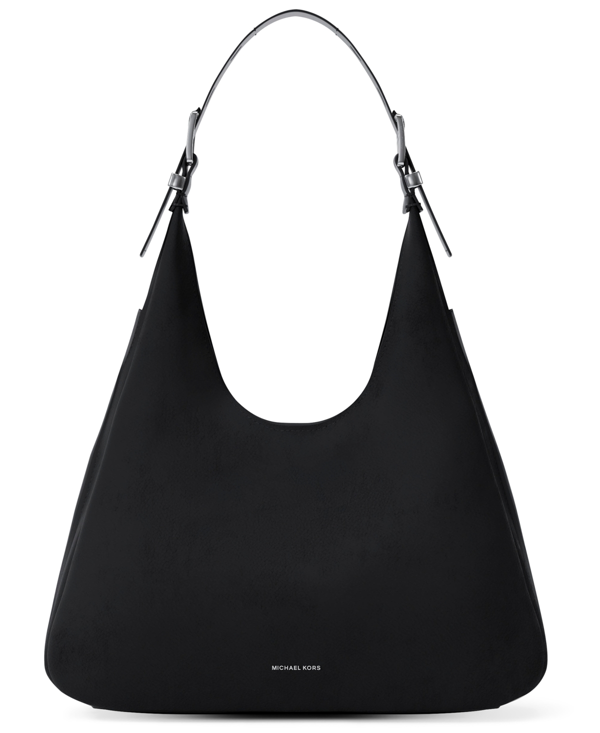 Michael Michael Kors Nolita Large Nubuck Hobo Shoulder Bag – Black Michael Michael Kors Nolita Large Nubuck Hobo Shoulder Bag – Black