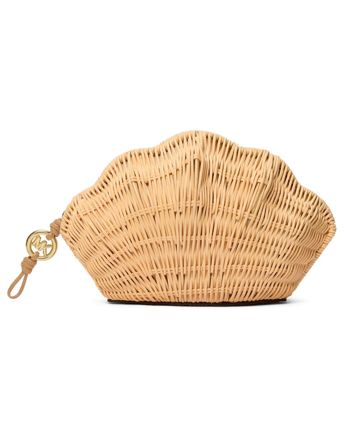 Michael Michael Kors Shelly Convertible Magnetic Cinched Clutch Bag – Natural Michael Michael Kors Shelly Convertible Magnetic Cinched Clutch Bag – Natural