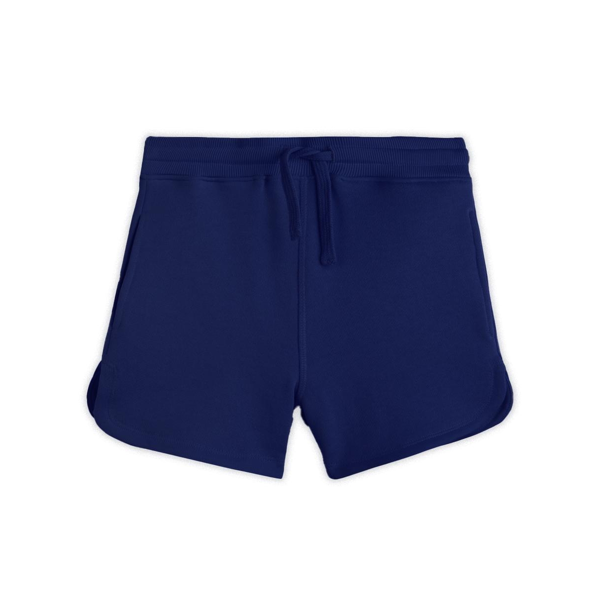Mightly Toddler Girls Fair Trade Organic Cotton Pocket Track Short – Navy Mightly Toddler Girls Fair Trade Organic Cotton Pocket Track Short – Navy